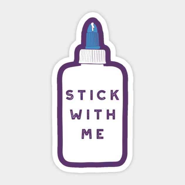 Stick with Me Sticker by Alissa Carin